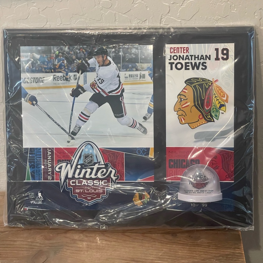 Jonathan Toews 2017 NHL Winter Classic St. Louis Plaque Authentic 12” x 15”
